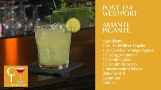 Amante Picante Cocktail with Andre Balaj of Post 154 in Westport CT [upl. by Ibbie870]