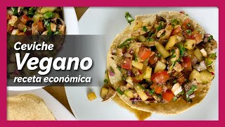 🟠✨ Ceviche de champiñones ✨ La receta de ceviche más saludable y económica que encontraras [upl. by Heimer]