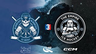 No Regretzkys v Empire Div 3 20th August  IceHQ Beer League ice hockey [upl. by Llennhoj]