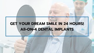 Get Your Dream Smile in 24 Hours  Full Mouth Dental Implant Bangkok Allon4 [upl. by Bridgid]