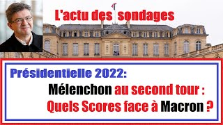 LActu des Sondages  Présidentielle 2022  Quels sondages testent Mélenchon au second tour [upl. by Haseefan]