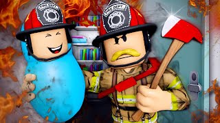 Born Into FIREFIGHTER Family A Roblox Movie [upl. by Roley]