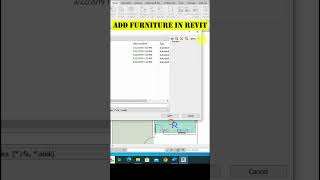 how to add furniture in revit shorts revit [upl. by Bevon]