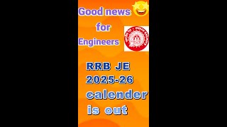 Big update for Engineers RRBJE 202526 Exam Calendar Out  Key Dates amp Updates [upl. by Dar]