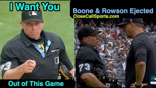 E1367  Aaron Boone amp James Rowson Ejected After Tripp Gibson Strike Calls Against New York [upl. by Barbee]