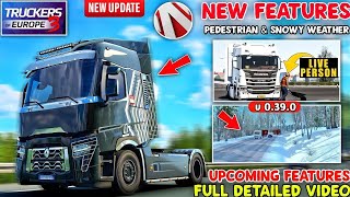 Truck simulator Europe 3 new update future snow ❄️ maps and New truck DAF upcoming [upl. by Nommad737]