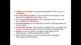 Some common terms in genetics [upl. by Sikras]