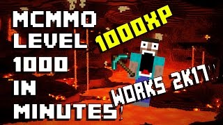 Minecraft MCMMO Fastest Way to Level up Mining Still works 1112 [upl. by Hocker146]