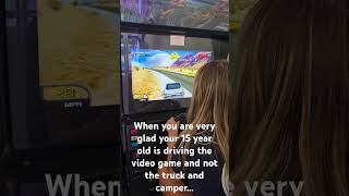 When you are very glad your 15 year old is practicing on a video game and not the truck and camper [upl. by Imac]