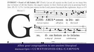 “Gaudeamus” INTROIT • Gregorian Chant for All Saints [upl. by Adelbert]