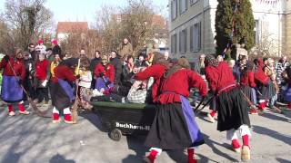 Fasnet Faschingumzug Narrenumzug Tettnang mädchen werden gefangen [upl. by Frydman]