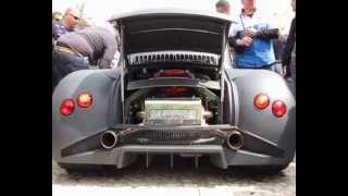 Fiat 500 Lamborghini Murcielago V12 588 HP Oemmedì Meccanica  Sound Exhaust [upl. by Ettesus]