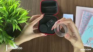 Adcom 25mm Professional HD 10x Macro Mobile Phone Camera Lens  Overview amp Unboxing [upl. by Reneta581]