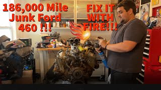 Junkyard Big Block Ford Teardown Budget Ford 460 Build [upl. by Atinus]