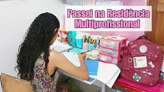 Passei na Residência Multiprofissional Como eu estudei pra Residência [upl. by Pickard]