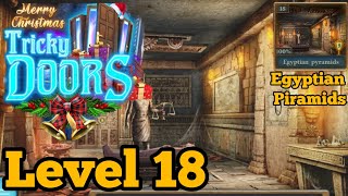 Tricky Doors 18 Egyptian Piraids Walkthrough [upl. by Nylirrehs]