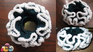 VERY EASY Double Crochet Scrunchie  Crochet Tutorial [upl. by Ohcamac]