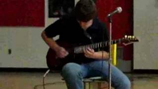 Through the Fire and the Flames TALENT SHOW Guitar Cover by Kurtis McPherson [upl. by Longmire]