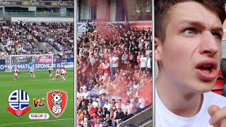 AWAY FANS SING quotTHOGDEN WHATS THE SCOREquot at Bolton vs Rotherham [upl. by Temirf]