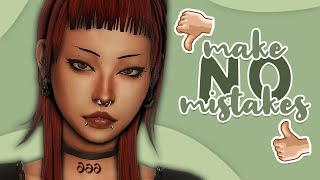 Make No Mistakes Challenge  Sims 4 Create a Sim [upl. by Thier]