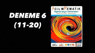 2020 Acil Rejenerasyon Deneme 6 1120 Matematik Çözümleri [upl. by Cohl]