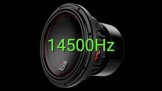 Tone frequency 14500Hz Test your hearing speakersheadphonessubwoofer [upl. by Docilla]