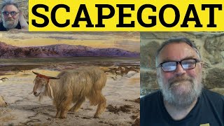 🔵 Scapegoat Meaning  Scapegoat Examples  Scapegoat Defined  Vocabulary  British Pronunciation [upl. by Aisauqal]