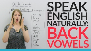 Sound more natural in English Learn and practice 5 BACK VOWELS [upl. by Odlanir445]