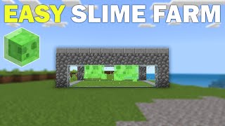 EASY SLIME FARM 119 Minecraft Bedrock Edition amp PE [upl. by Aralomo]