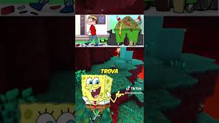 NON dire la mia stessa cosa tiktok shortsyoutube inganno spongebob minecraftshorts parte67 [upl. by Kannav741]