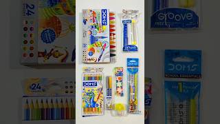 Doms Stationery Items Bi Colours Eraser Doms Kit unboxing doms shorts supplies stationery [upl. by Rabma341]