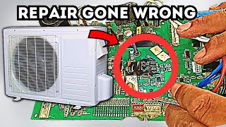 Mini Split AC Motherboard Fix Went Wrong Outdoor Stops Occasionally [upl. by Cyprio]