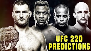 UFC 220 Predictions  Miocic VS Ngannou [upl. by Pardoes341]