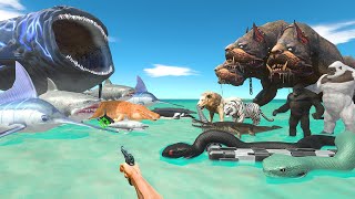 FPS Avatar in Aquapark Rescues Animals and Fights Sea Monsters  Animal Revolt Battle Simulator [upl. by Arbmik850]