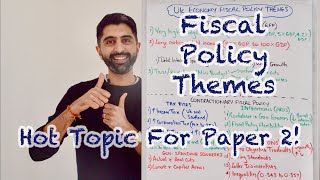 UK Fiscal Policy Themes  HOT TOPIC for Paper 2 Must Watch 🔥 [upl. by Arvind993]