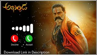 Akhanda Amma Theme Bgm Ringtone  Akhanda Ringtones Download [upl. by Eenimod]