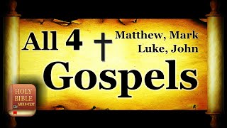 The Holy Bible  All 4 Gospels  Matthew Mark Luke amp John [upl. by Yseulta56]