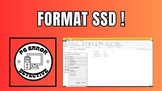 How to Format SSD [upl. by Sokcin]