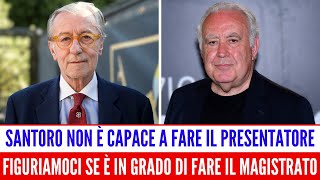 VITTORIO FELTRI SCATENATO UMILIA SANTORO E RIDICOLIZZA LE SUE MANIE DI PROTAGONISMO [upl. by Hctub]