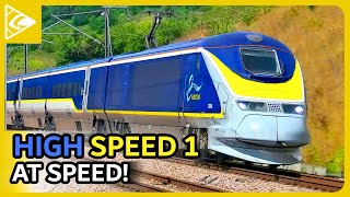 High Speed 1 UK Trains at High Speed HS1 27082022 [upl. by Naasar964]