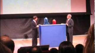 Elmo and Cookie Monster at Toy Fair 2011 [upl. by Niwled502]