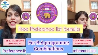 BA programme For all combinations🔥 Free preference list Admission confirmed🎯csasportaldu viral [upl. by Streeter522]