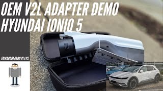 OEM V2L Adaptor Demo  Hyundai Ioniq 5 [upl. by Maren]