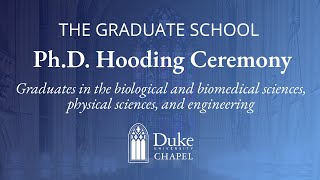 2023 PhD Hooding Ceremony for the Biomedical Sciences Physical Sciences and Engineering [upl. by Nilyak]