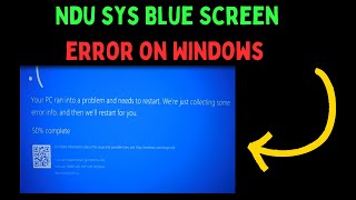 How to Fix Ndusys Blue Screen Error on Windows 11 [upl. by Yand249]