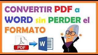 Como EDITAR un PDF en WORD [upl. by Derick]