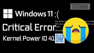 Kernel Power ID 41 Critical Error in Windows 11 [upl. by Atiekahs375]