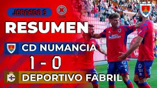 Resumen CD Numancia  10  Deportivo Fabril [upl. by Aikemit]