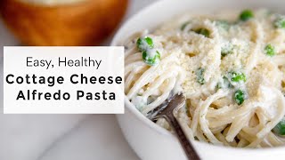 Cottage Cheese Alfredo Pasta dinner in 15 minutes [upl. by Nyliram441]