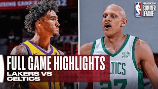 LAKERS vs CELTICS  NBA SUMMER LEAGUE  FULL GAME HIGHLIGHTS [upl. by Lienahs]